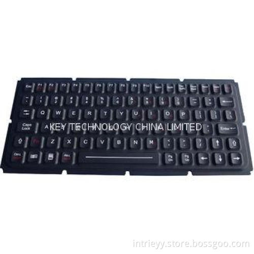 IP65 dynamic sealed ruggedized silicone industrial keyboard
